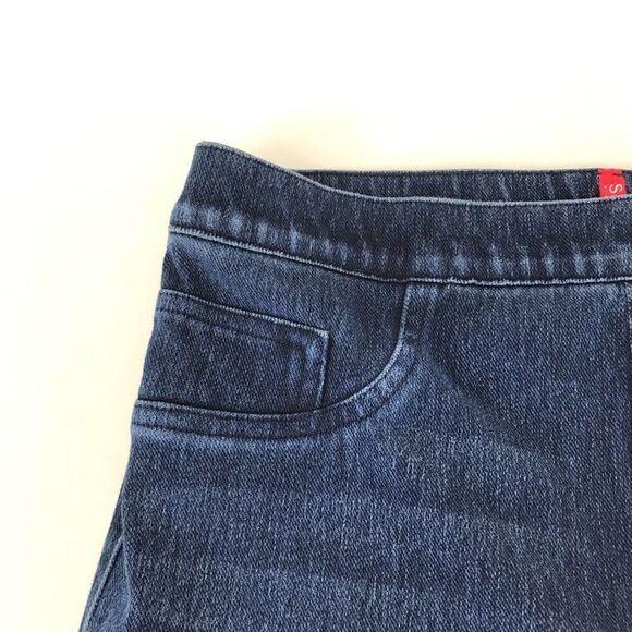 Spanx Jean-ish Ankle Leggings Women's Size Medium Dark Wash Stretch Pockets - Picture 6 of 14
